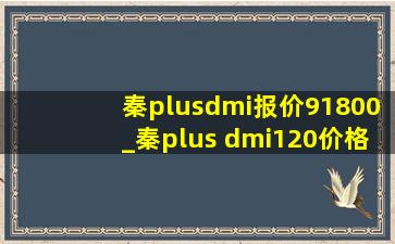 秦plusdmi报价91800_秦plus dmi120价格